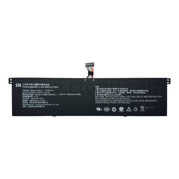 R15B01W Laptop Battery For Xiaomi Pro 15.6 Inch Series TM1701 171501-AQ TM1707 Notebook 7900mAh/60.4WH