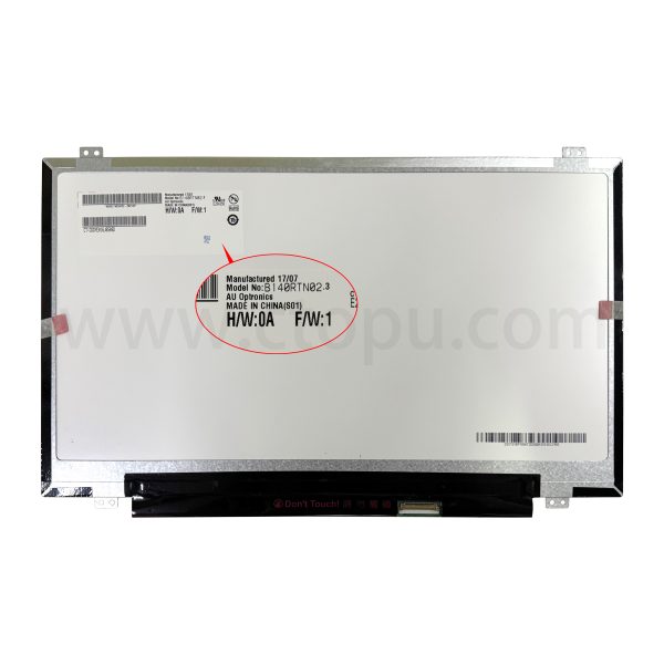 AU Optronics B140RTN02.3 Display LED LCD Screen 14.0" 1600x900 WXGA++