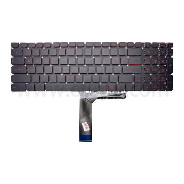 New MSI GF75 Thin 9SC 9SD 9SE 8RD 8RCS MS-17F1 Laptop Keyboard US Red Backlit