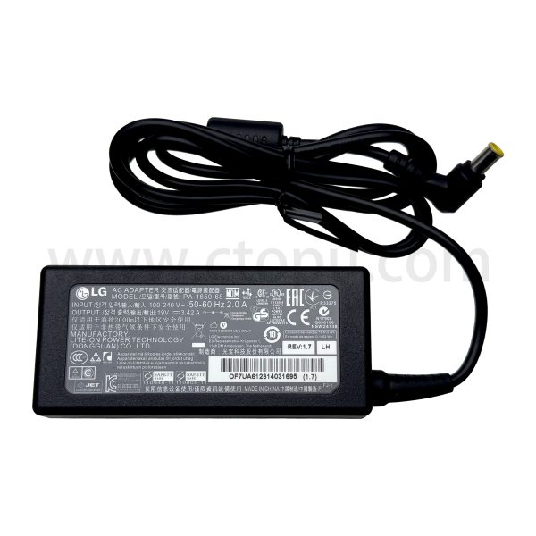 LG AC ADAPTER CHARGER POWER SUPPLY PA-1650-68 for Computer 19V 3.42A 65W