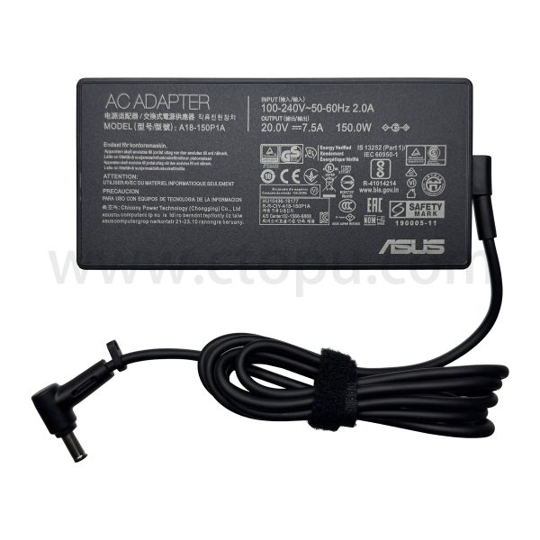 20V 7.5A 150W 6.0x3.7mm A18-150P1A AC Adapter For Asus Rog G531GT G731GT FX505GT FX705GT FX505DD FX505DT FX505DU FX705DD FX705DT